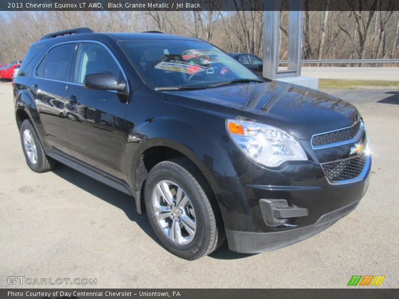 Black Granite Metallic / Jet Black 2013 Chevrolet Equinox LT AWD