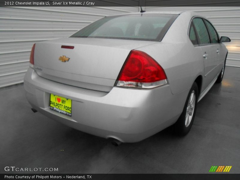 Silver Ice Metallic / Gray 2012 Chevrolet Impala LS
