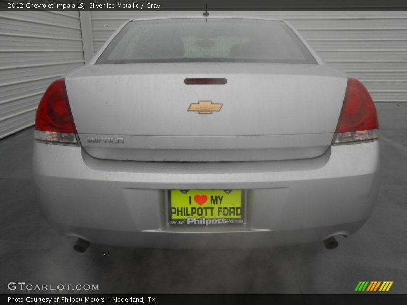 Silver Ice Metallic / Gray 2012 Chevrolet Impala LS