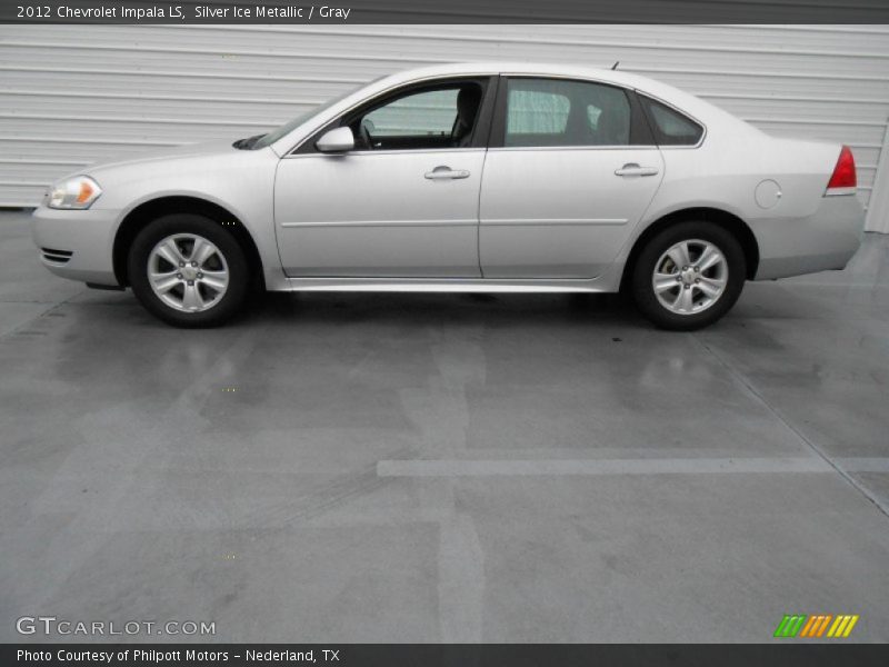 Silver Ice Metallic / Gray 2012 Chevrolet Impala LS