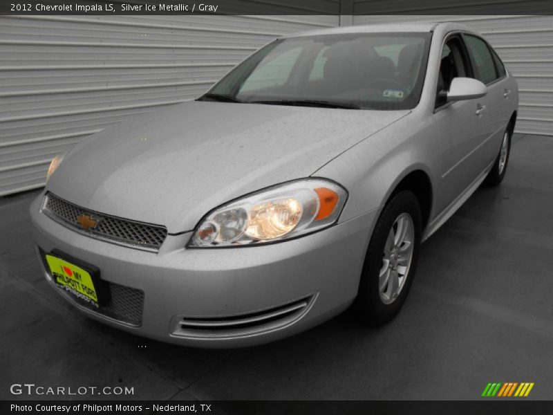 Silver Ice Metallic / Gray 2012 Chevrolet Impala LS