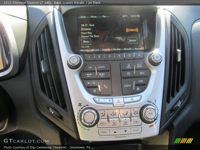 Black Granite Metallic / Jet Black 2013 Chevrolet Equinox LT AWD