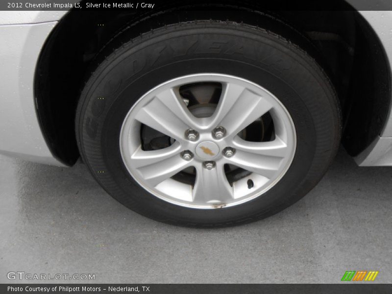 Silver Ice Metallic / Gray 2012 Chevrolet Impala LS
