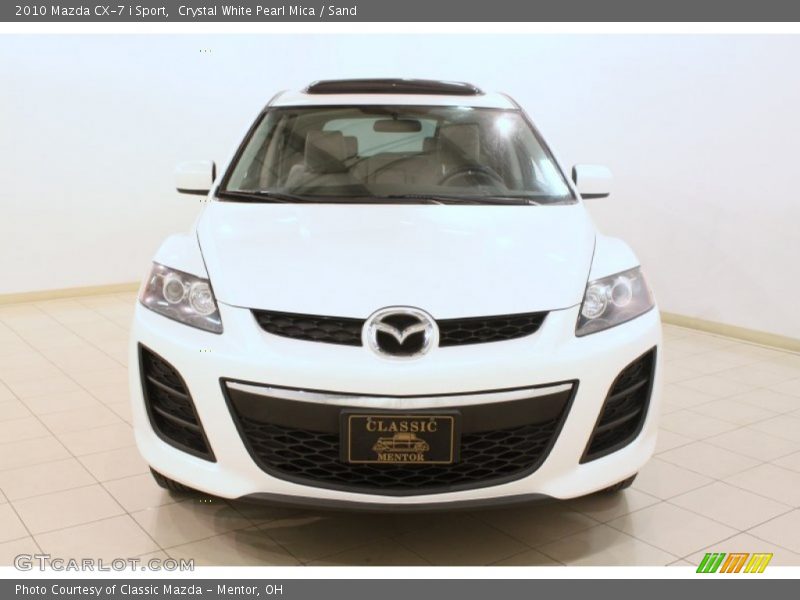 Crystal White Pearl Mica / Sand 2010 Mazda CX-7 i Sport