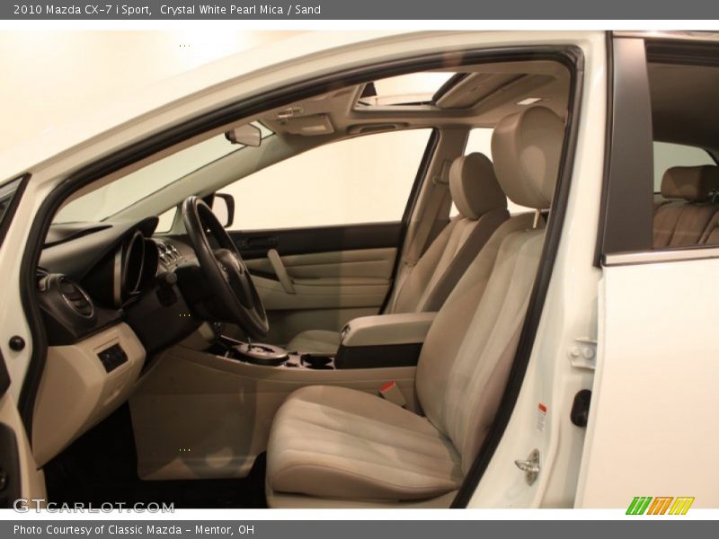 Crystal White Pearl Mica / Sand 2010 Mazda CX-7 i Sport