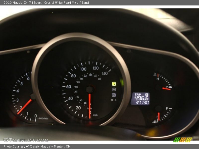 Crystal White Pearl Mica / Sand 2010 Mazda CX-7 i Sport