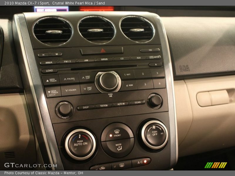 Crystal White Pearl Mica / Sand 2010 Mazda CX-7 i Sport