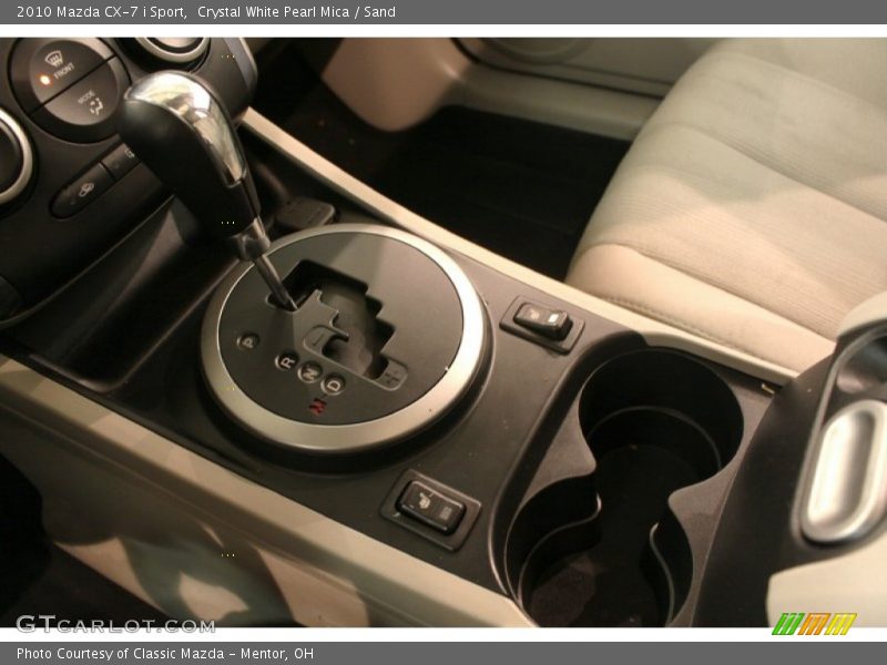 Crystal White Pearl Mica / Sand 2010 Mazda CX-7 i Sport