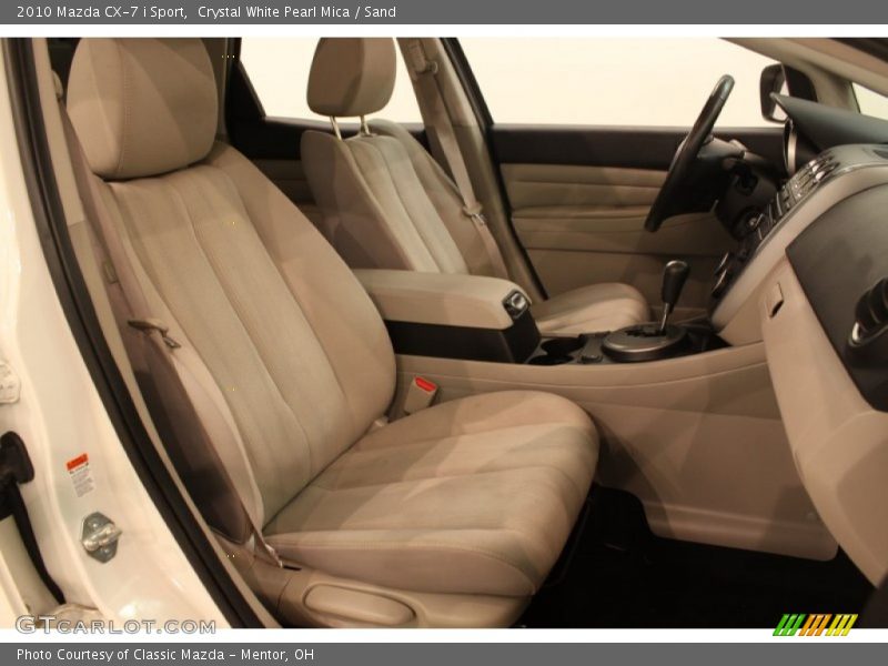 Crystal White Pearl Mica / Sand 2010 Mazda CX-7 i Sport