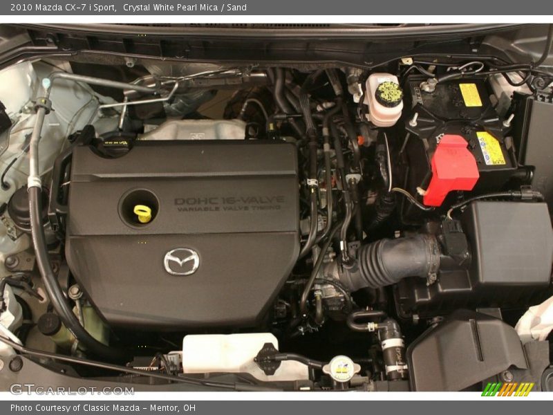 Crystal White Pearl Mica / Sand 2010 Mazda CX-7 i Sport