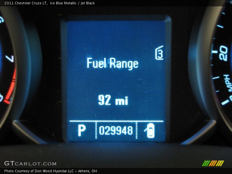 Ice Blue Metallic / Jet Black 2011 Chevrolet Cruze LT