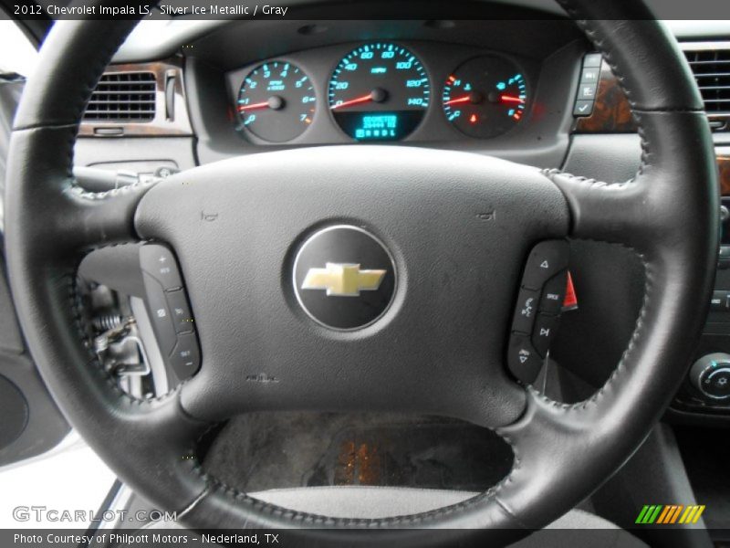 Silver Ice Metallic / Gray 2012 Chevrolet Impala LS