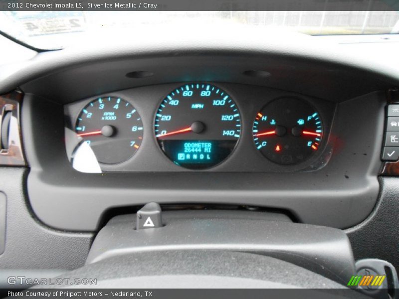 Silver Ice Metallic / Gray 2012 Chevrolet Impala LS