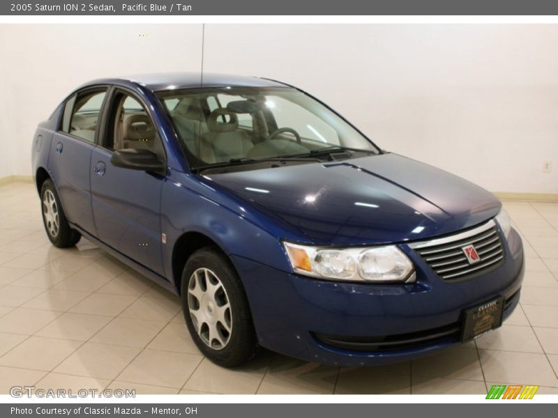 Pacific Blue / Tan 2005 Saturn ION 2 Sedan