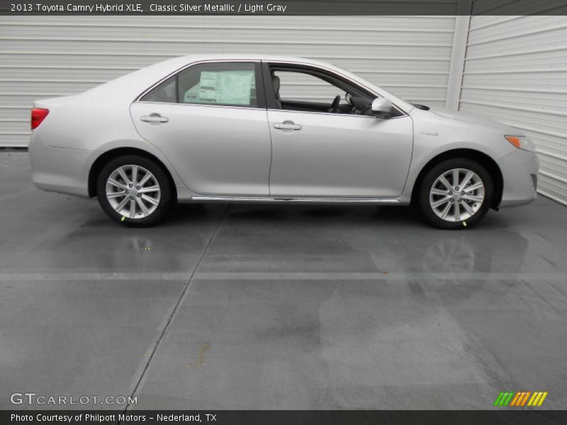 Classic Silver Metallic / Light Gray 2013 Toyota Camry Hybrid XLE