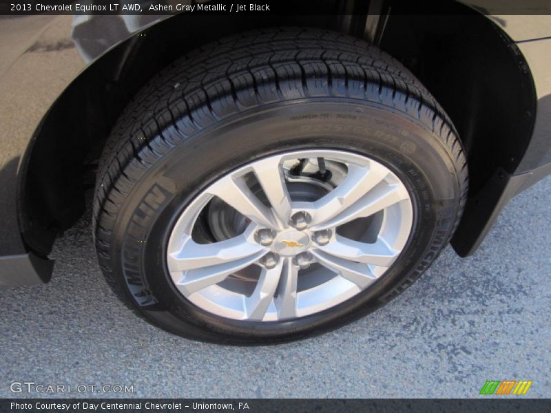 Ashen Gray Metallic / Jet Black 2013 Chevrolet Equinox LT AWD