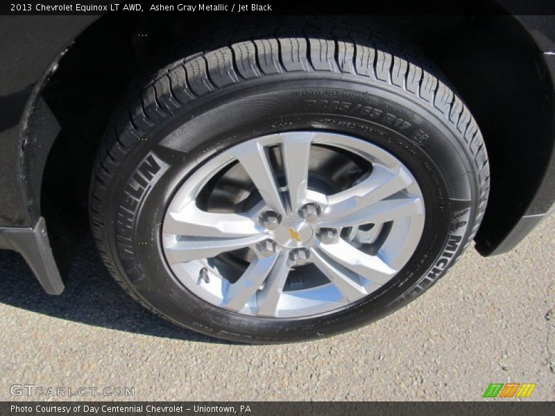 Ashen Gray Metallic / Jet Black 2013 Chevrolet Equinox LT AWD