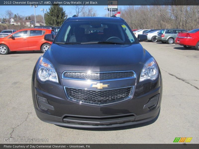 Ashen Gray Metallic / Jet Black 2013 Chevrolet Equinox LT AWD
