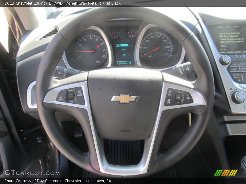 Ashen Gray Metallic / Jet Black 2013 Chevrolet Equinox LT AWD