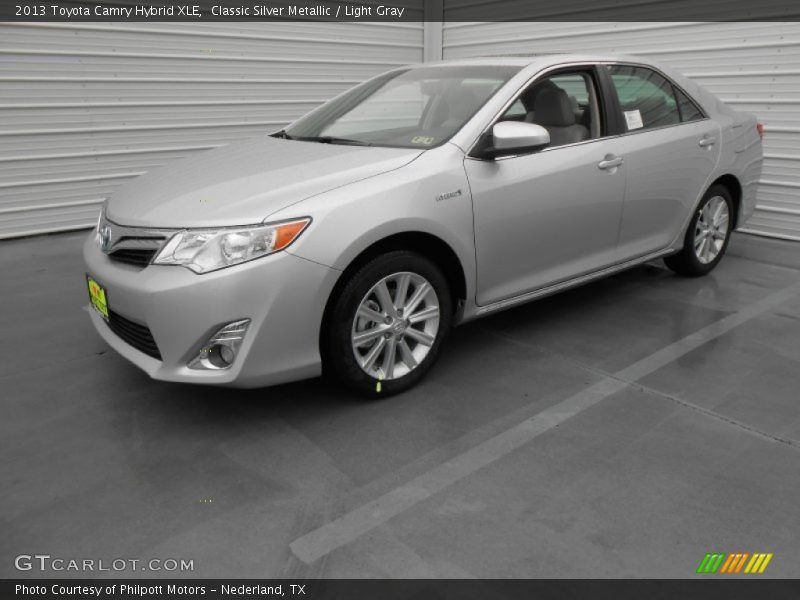 Classic Silver Metallic / Light Gray 2013 Toyota Camry Hybrid XLE