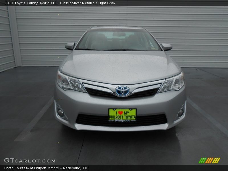 Classic Silver Metallic / Light Gray 2013 Toyota Camry Hybrid XLE