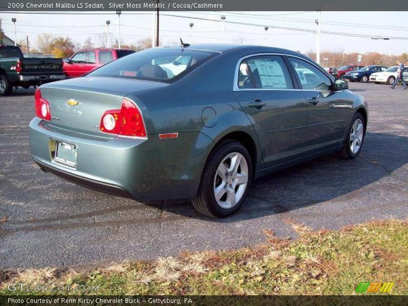 Silver Moss Metallic / Cocoa/Cashmere 2009 Chevrolet Malibu LS Sedan