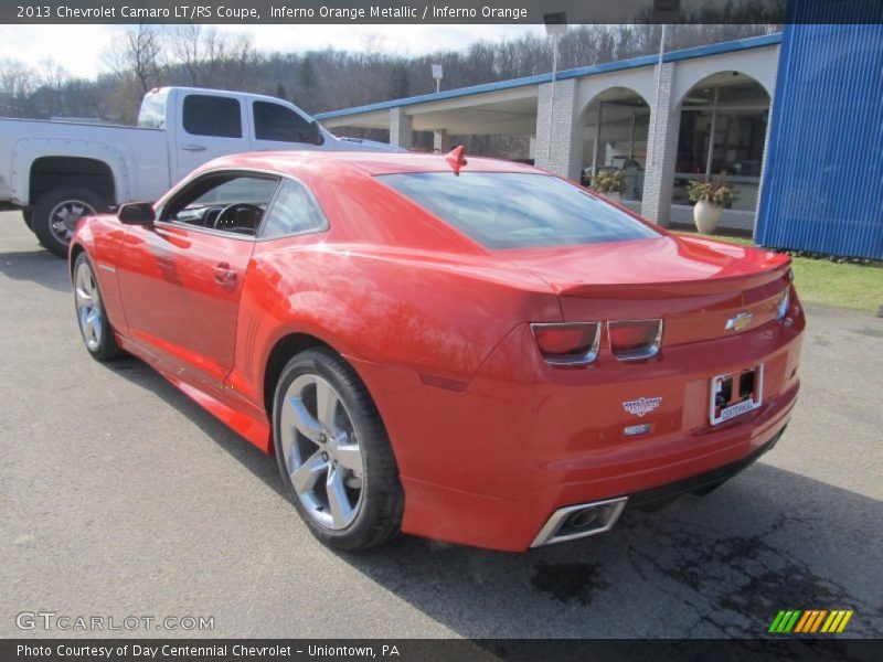Inferno Orange Metallic / Inferno Orange 2013 Chevrolet Camaro LT/RS Coupe