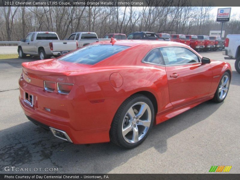 Inferno Orange Metallic / Inferno Orange 2013 Chevrolet Camaro LT/RS Coupe