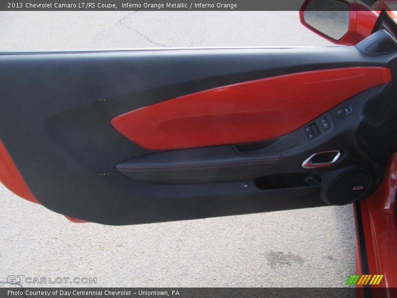 Inferno Orange Metallic / Inferno Orange 2013 Chevrolet Camaro LT/RS Coupe