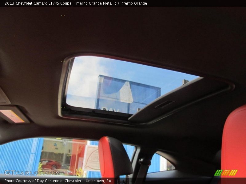 Inferno Orange Metallic / Inferno Orange 2013 Chevrolet Camaro LT/RS Coupe