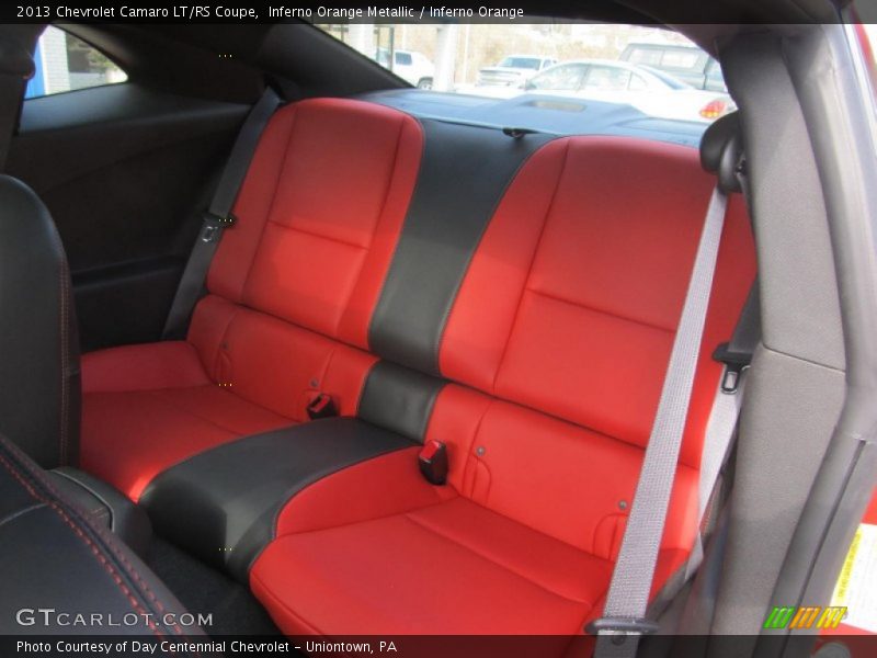 Rear Seat of 2013 Camaro LT/RS Coupe