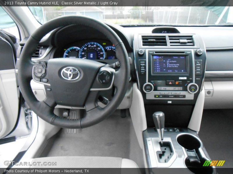 Classic Silver Metallic / Light Gray 2013 Toyota Camry Hybrid XLE