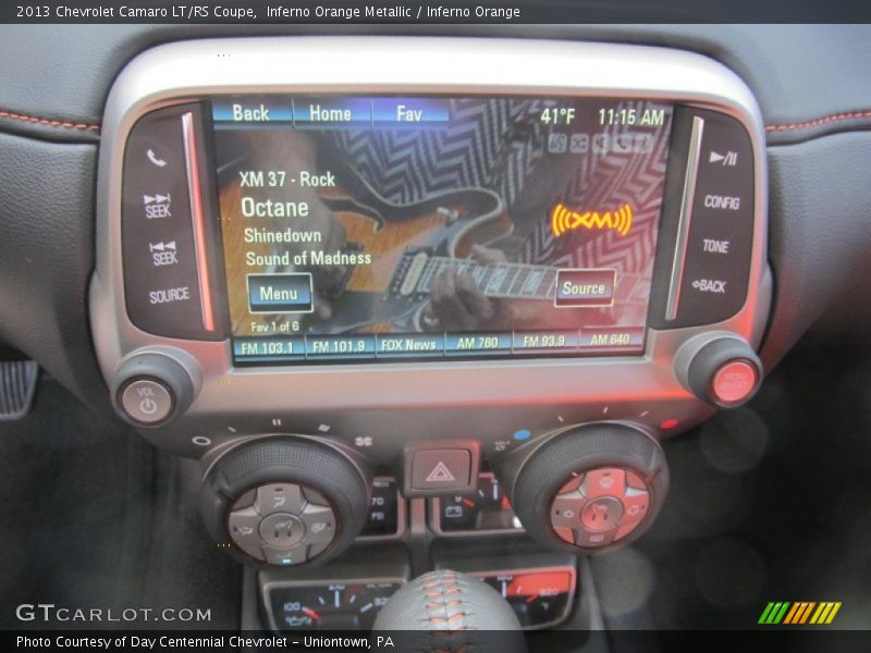 Controls of 2013 Camaro LT/RS Coupe
