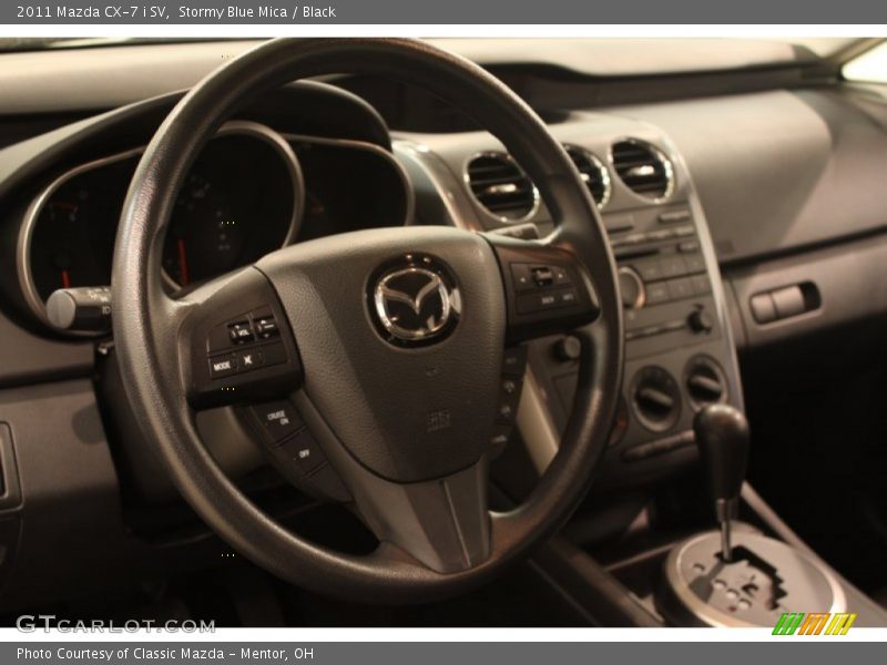 Stormy Blue Mica / Black 2011 Mazda CX-7 i SV