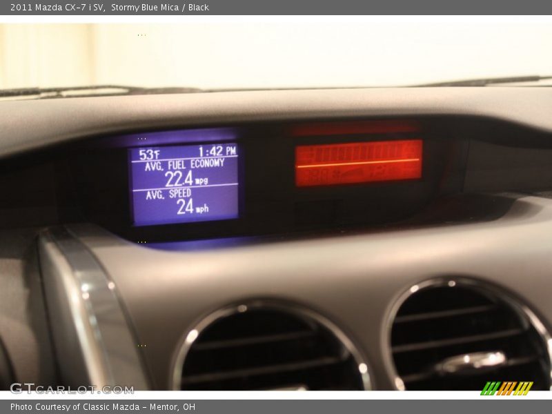 Stormy Blue Mica / Black 2011 Mazda CX-7 i SV