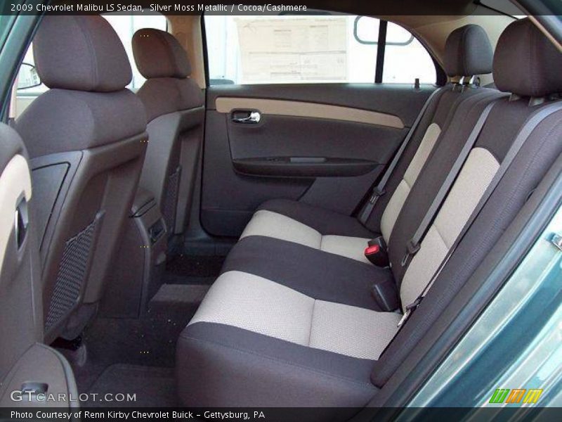 Silver Moss Metallic / Cocoa/Cashmere 2009 Chevrolet Malibu LS Sedan