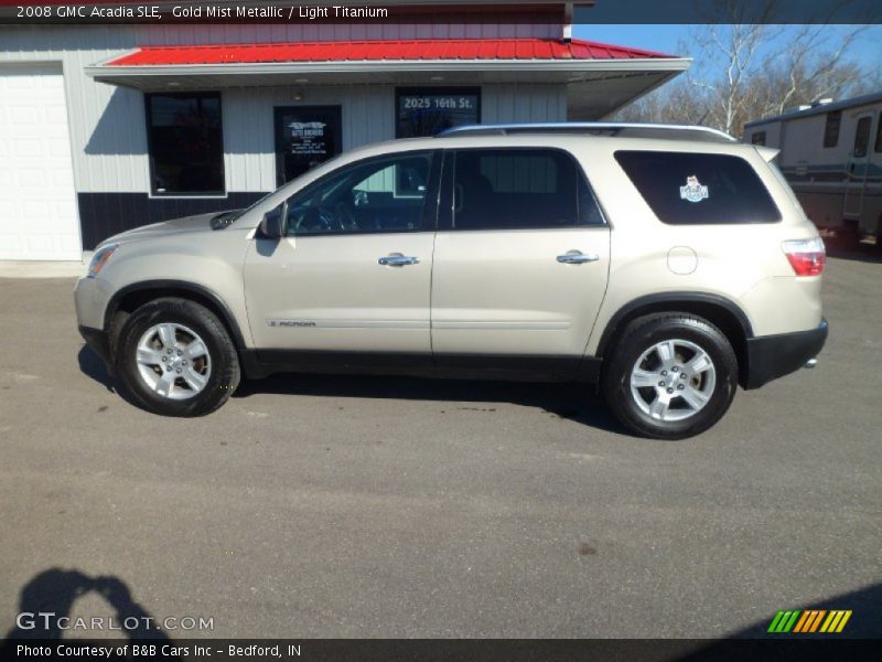 Gold Mist Metallic / Light Titanium 2008 GMC Acadia SLE