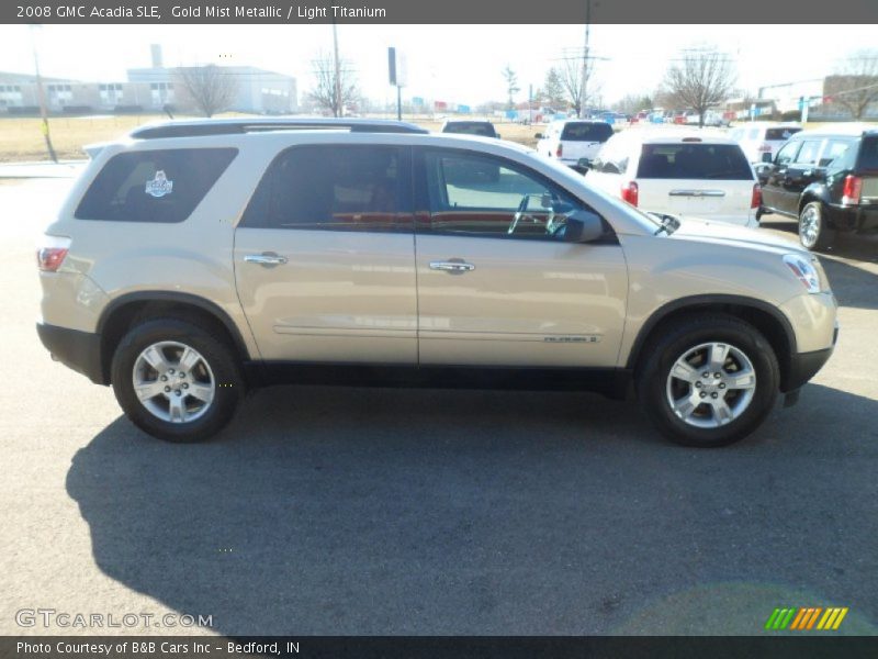 Gold Mist Metallic / Light Titanium 2008 GMC Acadia SLE