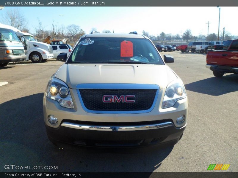 Gold Mist Metallic / Light Titanium 2008 GMC Acadia SLE