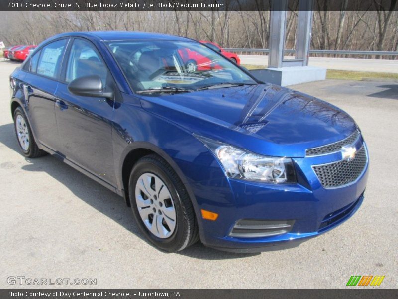 Blue Topaz Metallic / Jet Black/Medium Titanium 2013 Chevrolet Cruze LS