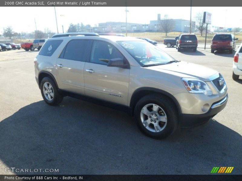 Gold Mist Metallic / Light Titanium 2008 GMC Acadia SLE