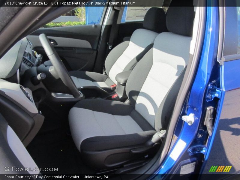 Blue Topaz Metallic / Jet Black/Medium Titanium 2013 Chevrolet Cruze LS