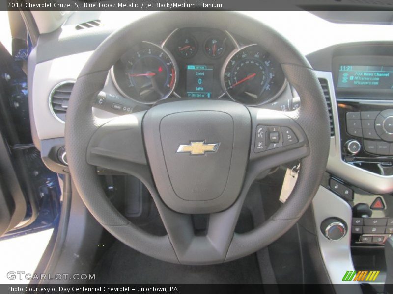 Blue Topaz Metallic / Jet Black/Medium Titanium 2013 Chevrolet Cruze LS
