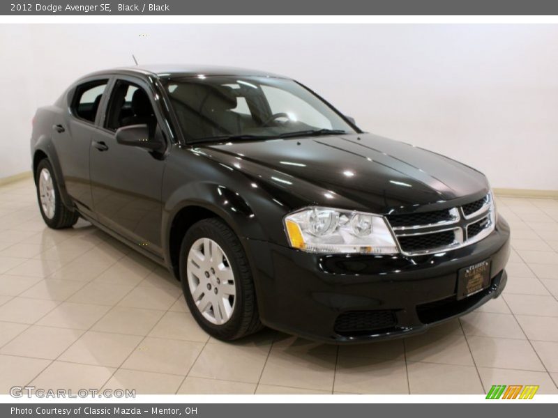 Black / Black 2012 Dodge Avenger SE