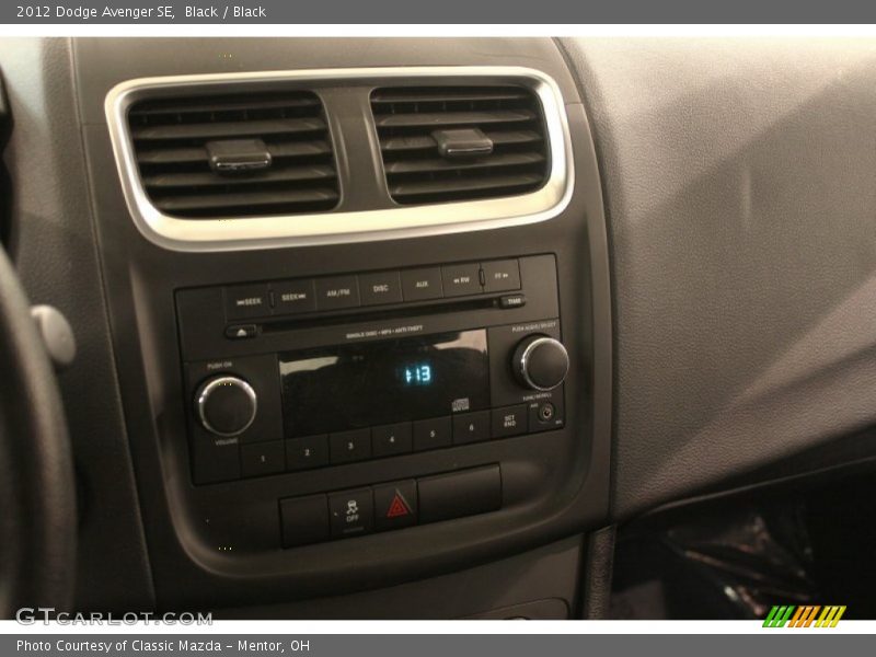 Black / Black 2012 Dodge Avenger SE