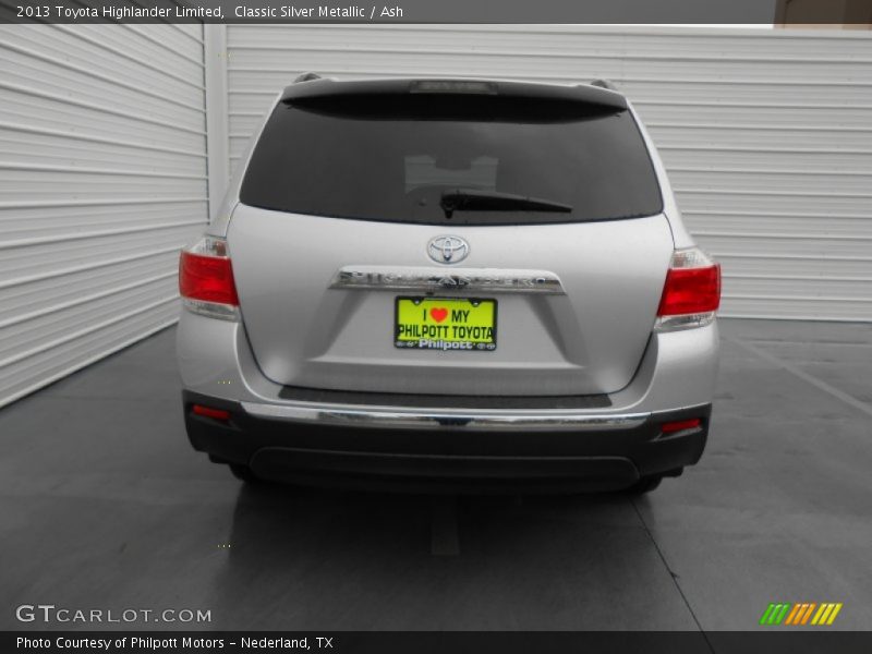 Classic Silver Metallic / Ash 2013 Toyota Highlander Limited