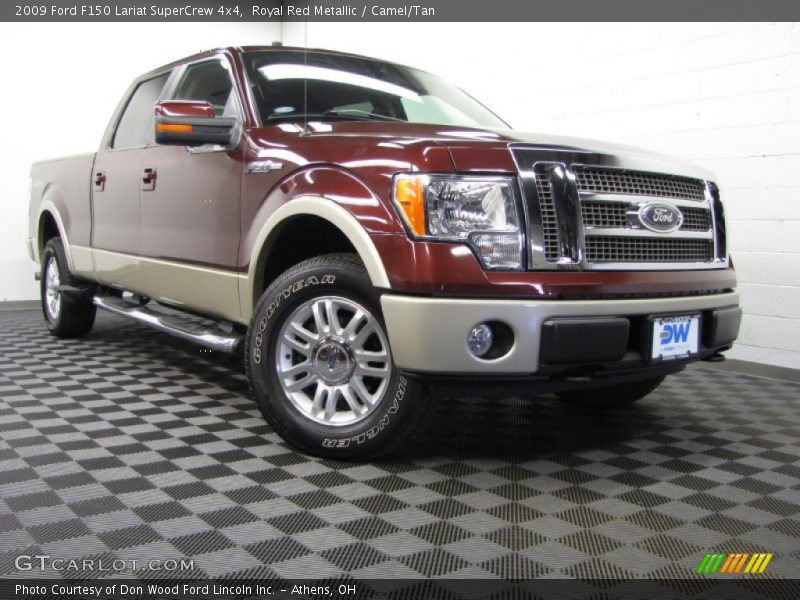 Royal Red Metallic / Camel/Tan 2009 Ford F150 Lariat SuperCrew 4x4