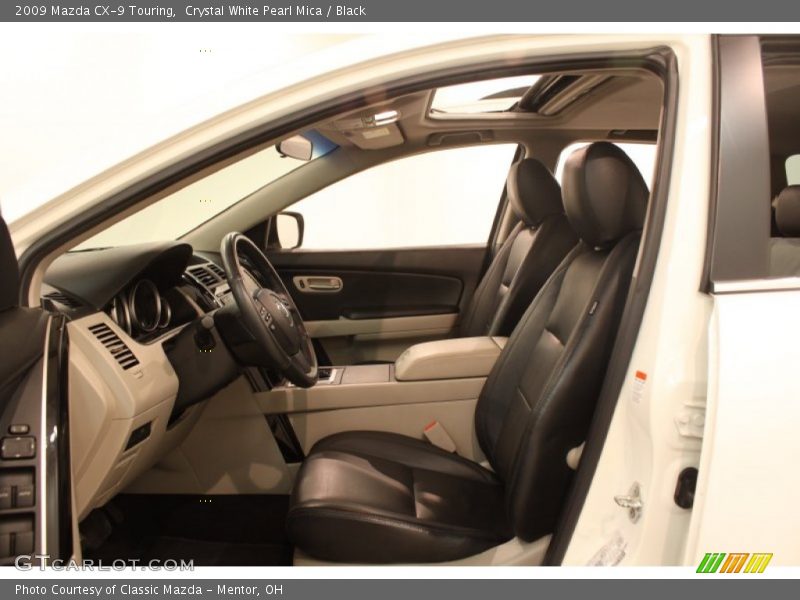 Crystal White Pearl Mica / Black 2009 Mazda CX-9 Touring