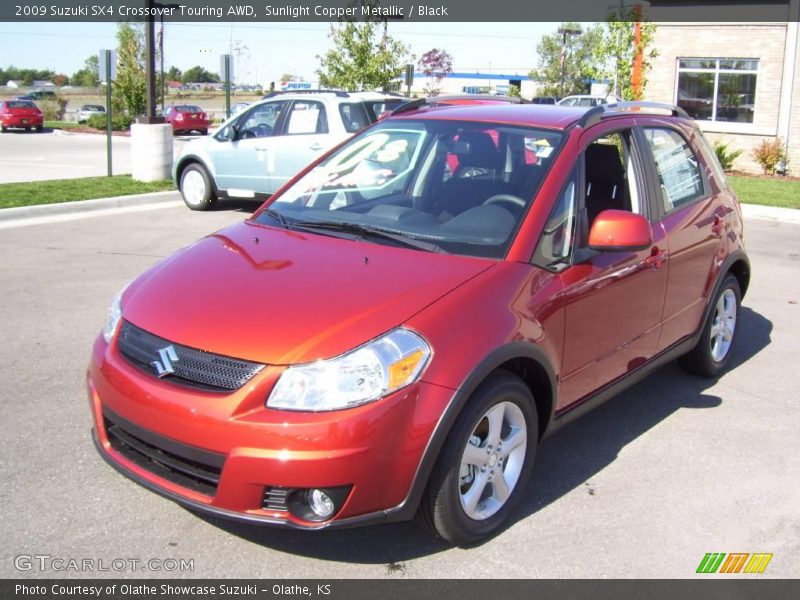 Sunlight Copper Metallic / Black 2009 Suzuki SX4 Crossover Touring AWD