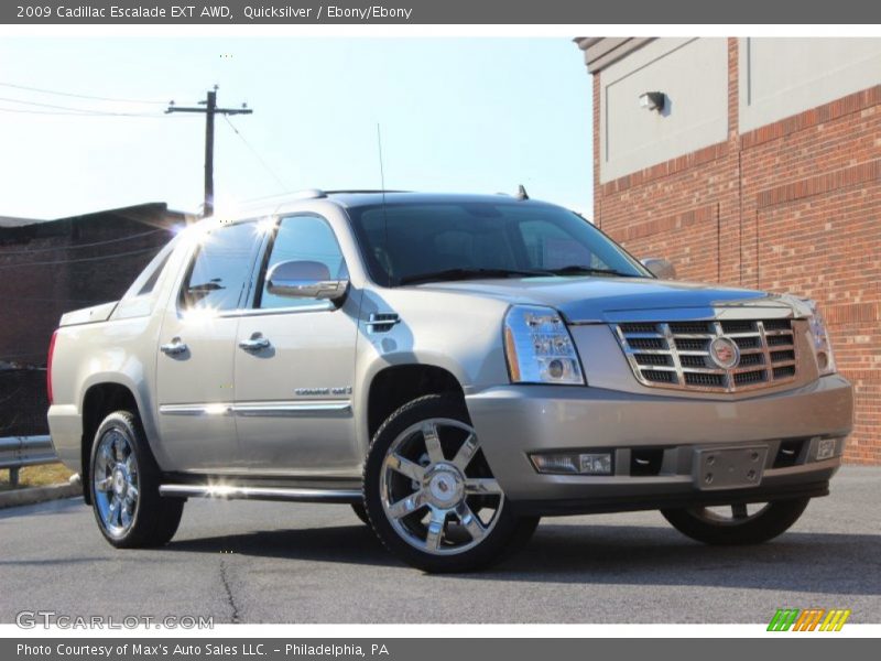 Quicksilver / Ebony/Ebony 2009 Cadillac Escalade EXT AWD